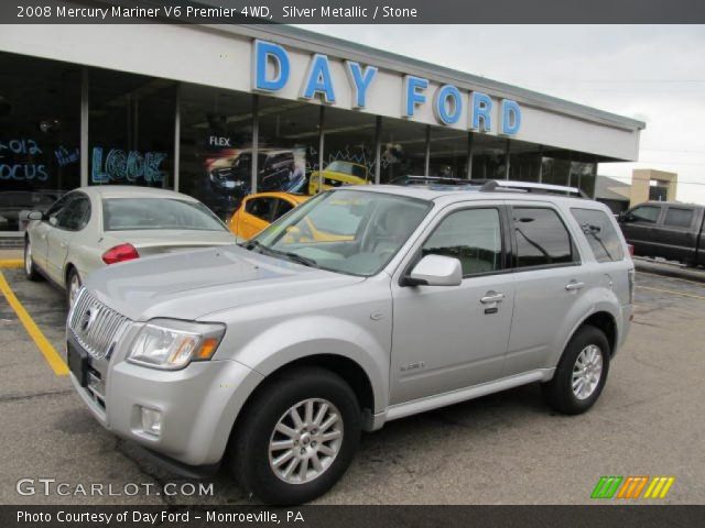 2008 Mercury Mariner V6 Premier 4WD in Silver Metallic