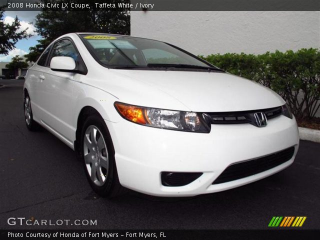 2008 Honda Civic LX Coupe in Taffeta White