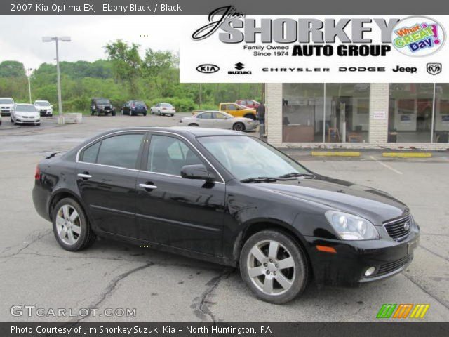 2007 Kia Optima EX in Ebony Black