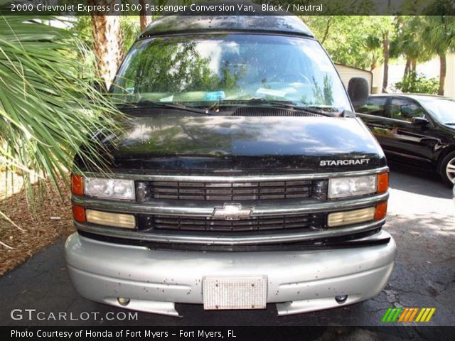 2000 Chevrolet Express G1500 Passenger Conversion Van in Black