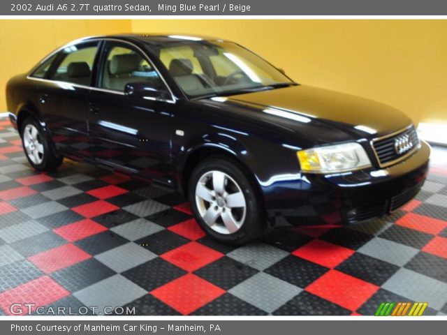 2002 Audi A6 2.7T quattro Sedan in Ming Blue Pearl