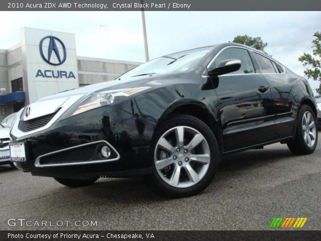 2010 Acura ZDX AWD Technology in Crystal Black Pearl