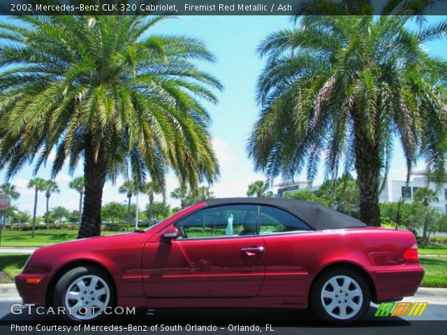 2002 Mercedes-Benz CLK 320 Cabriolet in Firemist Red Metallic