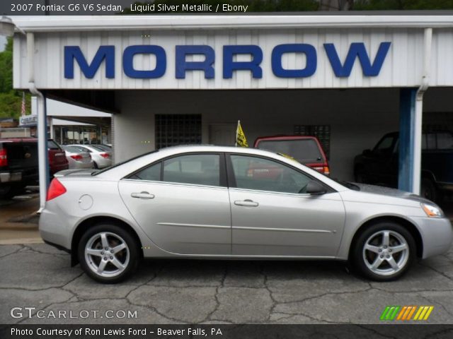 2007 Pontiac G6 V6 Sedan in Liquid Silver Metallic
