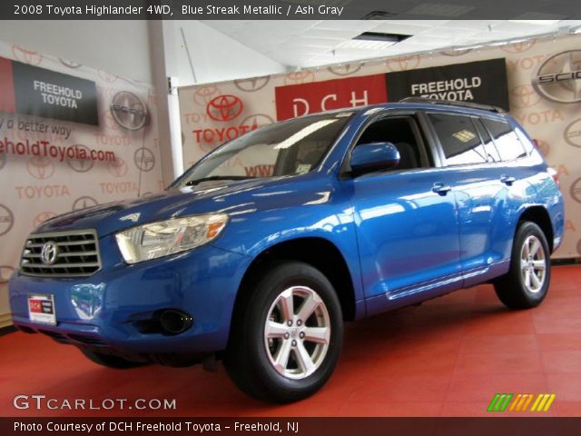 2008 Toyota Highlander 4WD in Blue Streak Metallic
