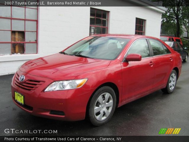 2007 Toyota Camry LE in Barcelona Red Metallic