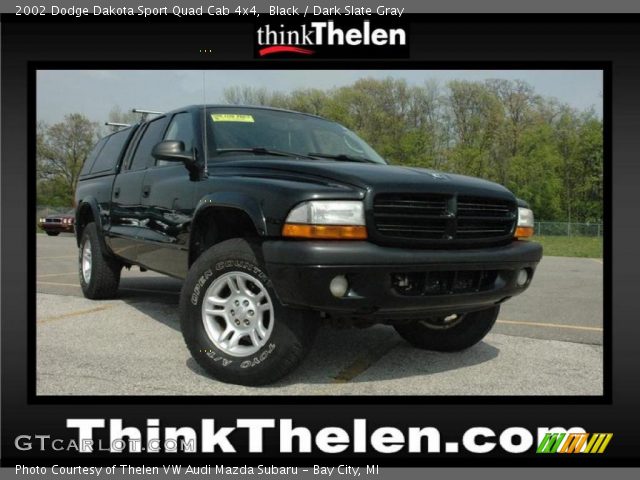 2002 Dodge Dakota Sport Quad Cab 4x4 in Black