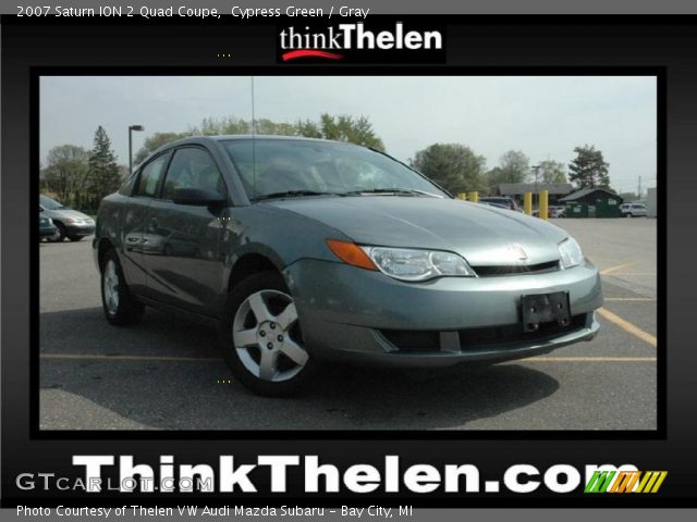2007 Saturn ION 2 Quad Coupe in Cypress Green