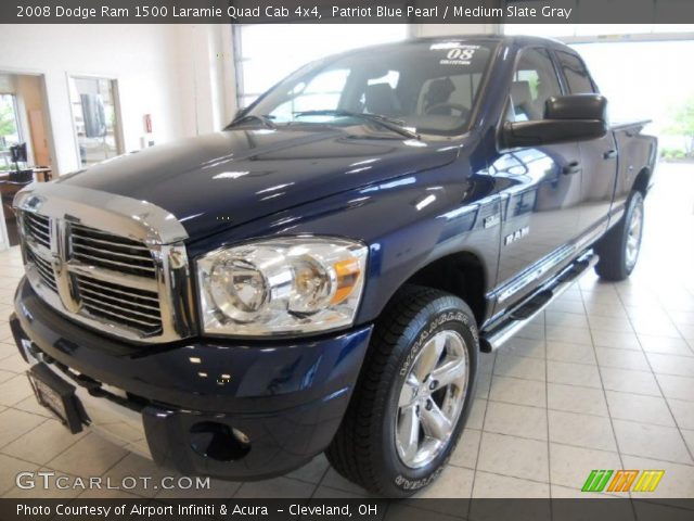 2008 Dodge Ram 1500 Laramie Quad Cab 4x4 in Patriot Blue Pearl