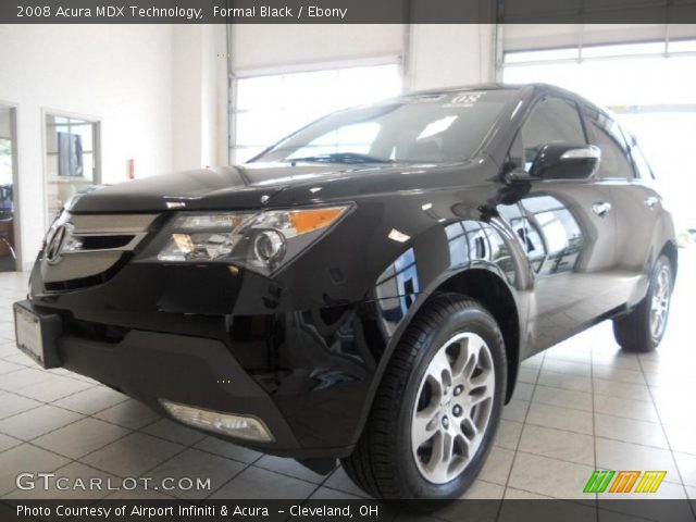 2008 Acura MDX Technology in Formal Black
