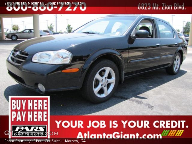 2000 Nissan Maxima SE in Super Black