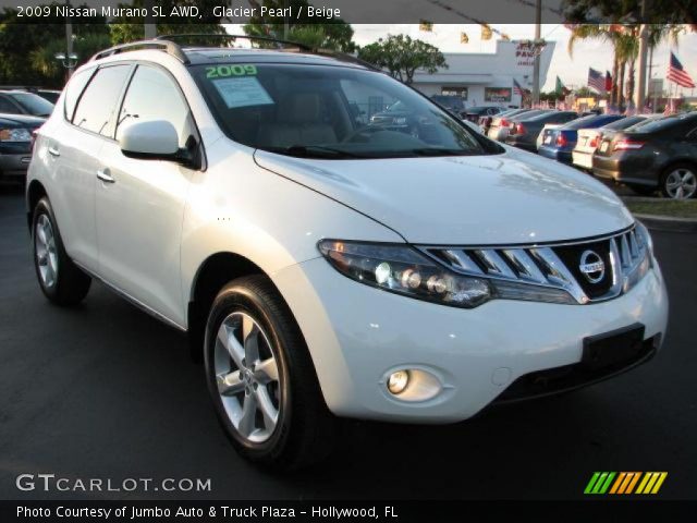 2009 Nissan Murano SL AWD in Glacier Pearl