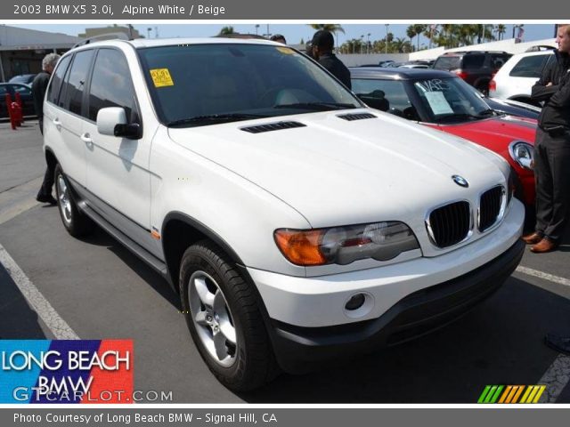 2003 BMW X5 3.0i in Alpine White