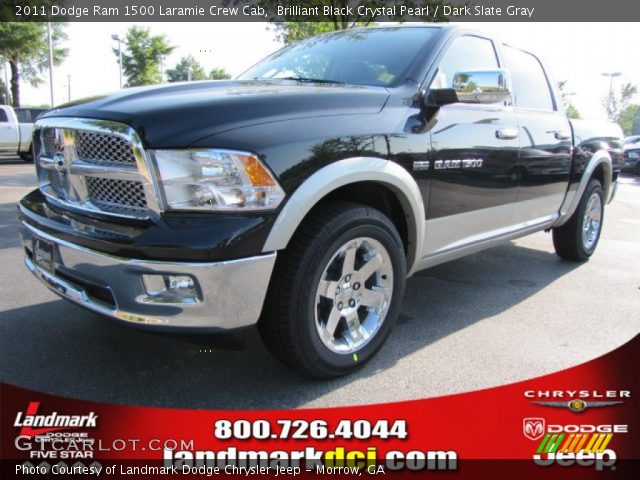 2011 Dodge Ram 1500 Laramie Crew Cab in Brilliant Black Crystal Pearl