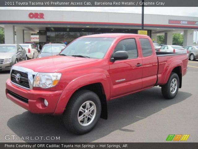 2011 Toyota Tacoma V6 PreRunner Access Cab in Barcelona Red Metallic