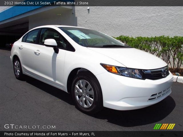 2012 Honda Civic LX Sedan in Taffeta White
