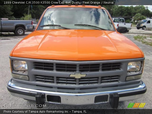 1999 Chevrolet C/K 3500 K3500 Crew Cab 4x4 Dually in Fleet Orange