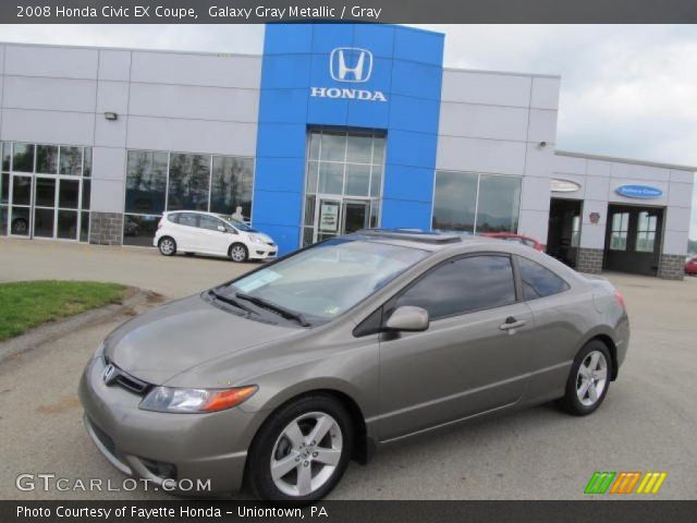 2008 Honda Civic EX Coupe in Galaxy Gray Metallic