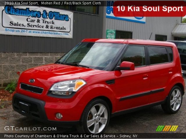 2010 Kia Soul Sport in Molten Red