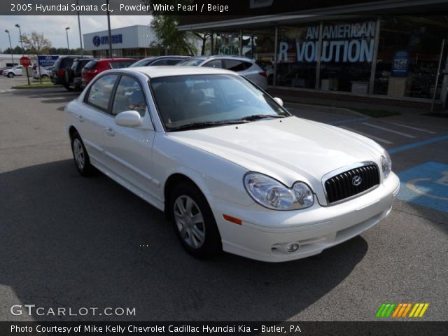 2005 Hyundai Sonata GL in Powder White Pearl