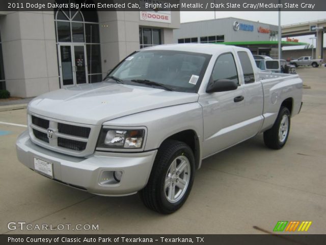 2011 Dodge Dakota Big Horn Extended Cab in Bright Silver Metallic