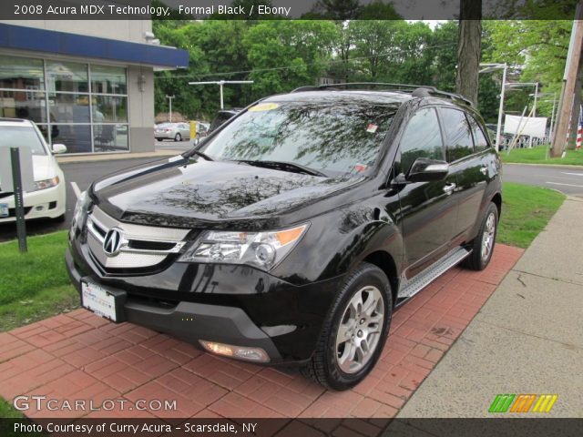 2008 Acura MDX Technology in Formal Black