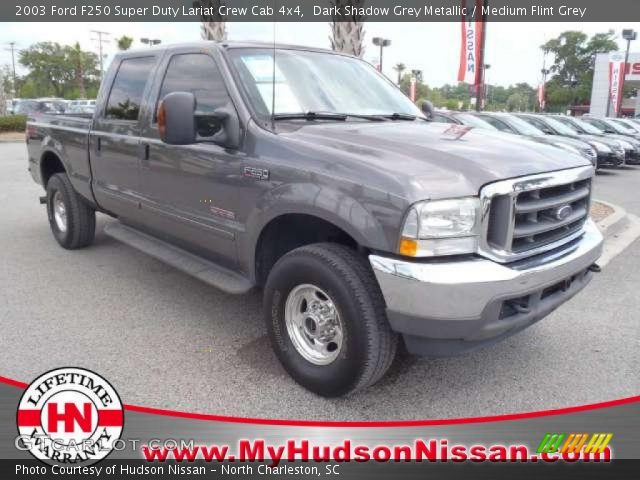 2003 Ford F250 Super Duty Lariat Crew Cab 4x4 in Dark Shadow Grey Metallic