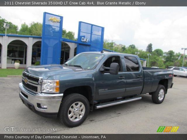 2011 Chevrolet Silverado 3500HD LT Crew Cab 4x4 in Blue Granite Metallic