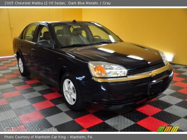 2005 Chevrolet Malibu LS V6 Sedan in Dark Blue Metallic