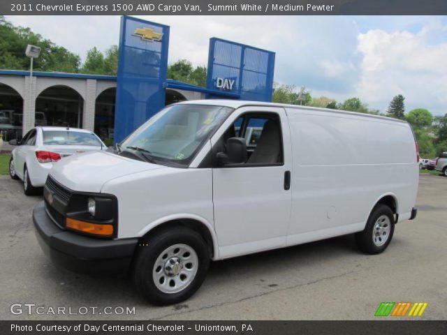 2011 Chevrolet Express 1500 AWD Cargo Van in Summit White