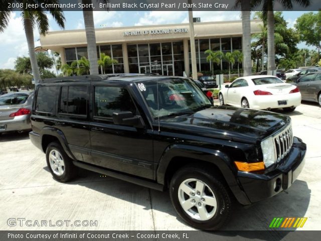 2008 Jeep Commander Sport in Brilliant Black Crystal Pearl