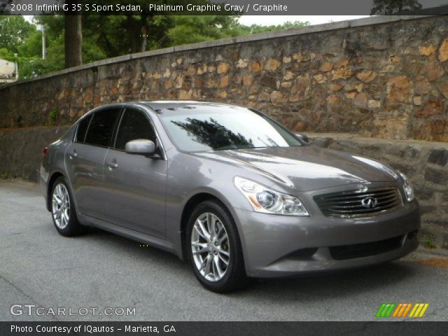 2008 Infiniti G 35 S Sport Sedan in Platinum Graphite Gray