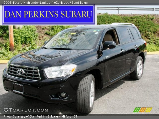 2008 Toyota Highlander Limited 4WD in Black