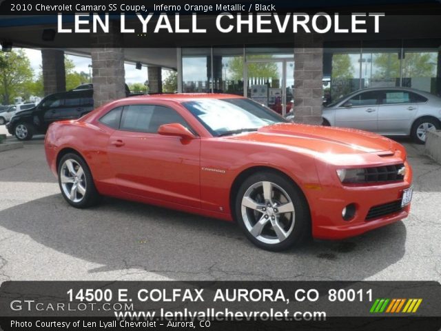 2010 Chevrolet Camaro SS Coupe in Inferno Orange Metallic