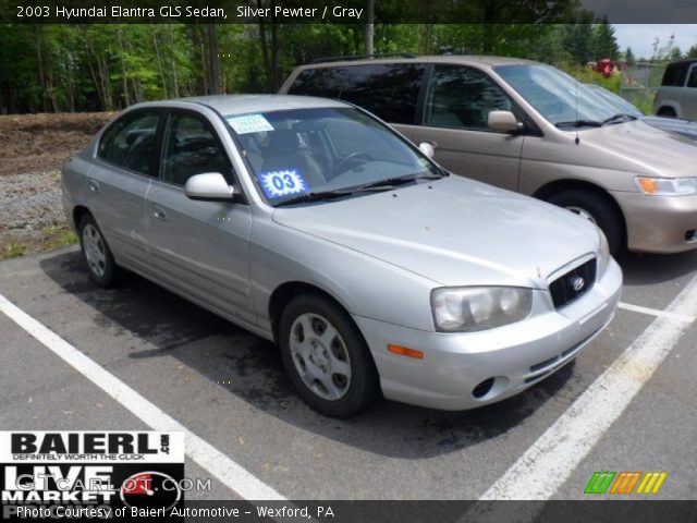 2003 Hyundai Elantra GLS Sedan in Silver Pewter