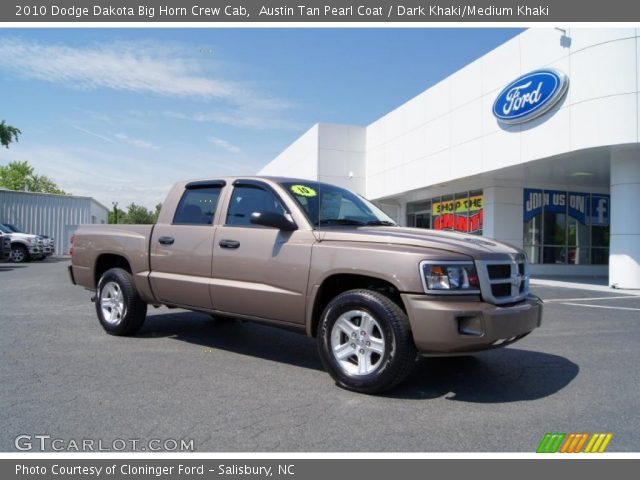 2010 Dodge Dakota Big Horn Crew Cab in Austin Tan Pearl Coat