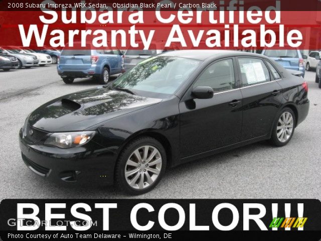2008 Subaru Impreza WRX Sedan in Obsidian Black Pearl