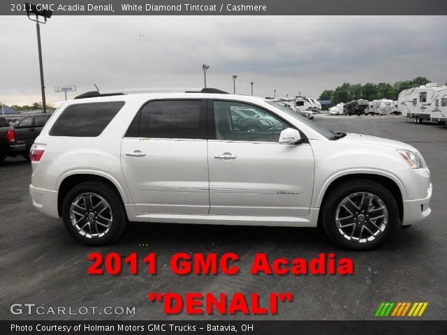 2011 GMC Acadia Denali in White Diamond Tintcoat