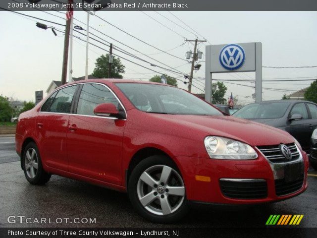 2008 Volkswagen Jetta SE Sedan in Salsa Red