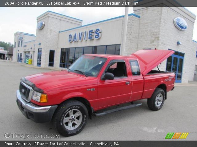 2004 Ford Ranger XLT SST SuperCab 4x4 in Bright Red