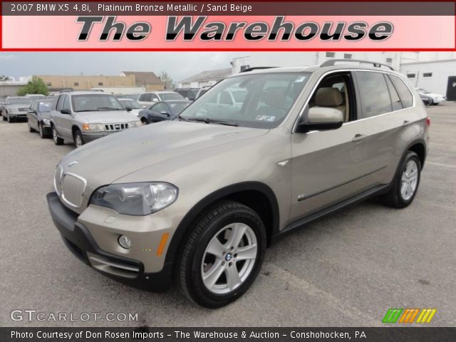 2007 BMW X5 4.8i in Platinum Bronze Metallic