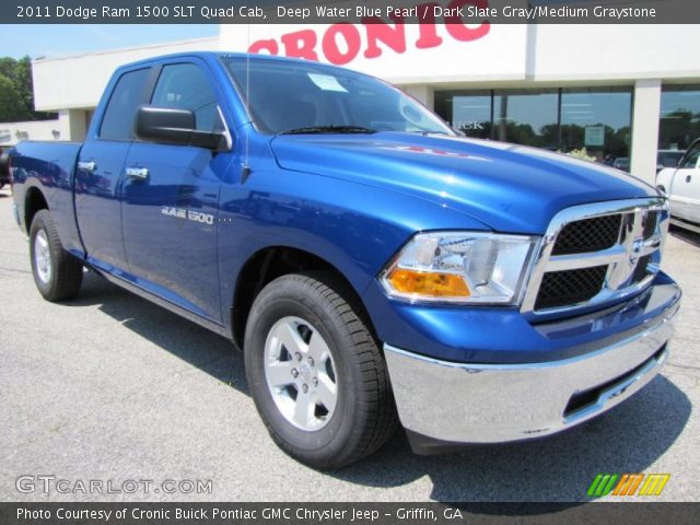 2011 Dodge Ram 1500 SLT Quad Cab in Deep Water Blue Pearl