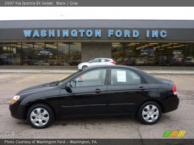 2007 Kia Spectra EX Sedan in Black