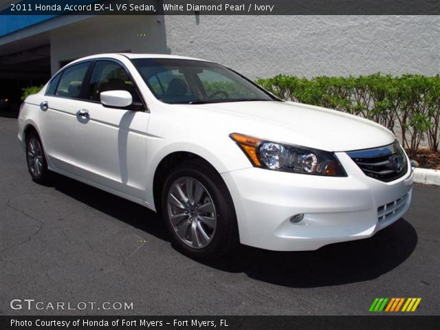 2011 Honda Accord EX-L V6 Sedan in White Diamond Pearl
