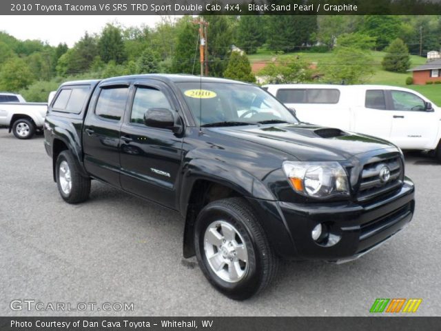 2010 Toyota Tacoma V6 SR5 TRD Sport Double Cab 4x4 in Black Sand Pearl