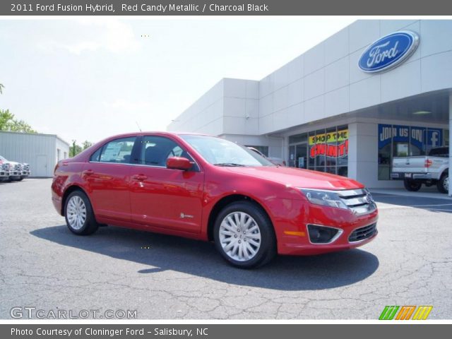 2011 Ford Fusion Hybrid in Red Candy Metallic