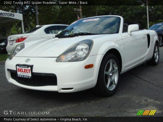 2002 Toyota MR2 Spyder Roadster in Super White