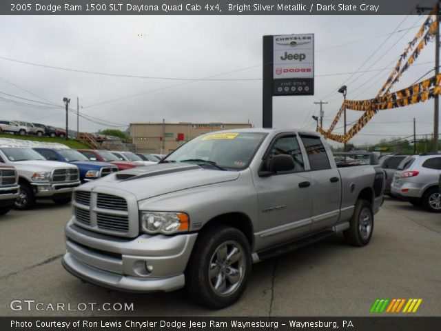 2005 Dodge Ram 1500 SLT Daytona Quad Cab 4x4 in Bright Silver Metallic