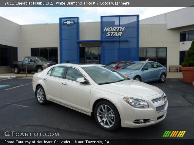 2011 Chevrolet Malibu LTZ in White Diamond Tricoat