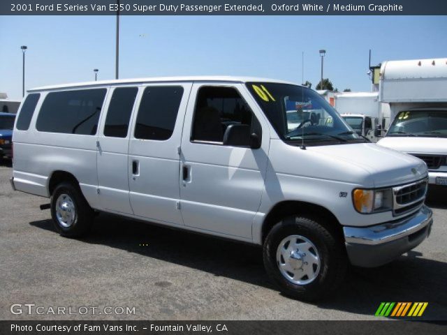 2001 Ford E Series Van E350 Super Duty Passenger Extended in Oxford White